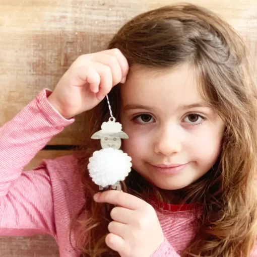 Cotton Twist Kreativ Bastelset Dose | Pompon-Schaf