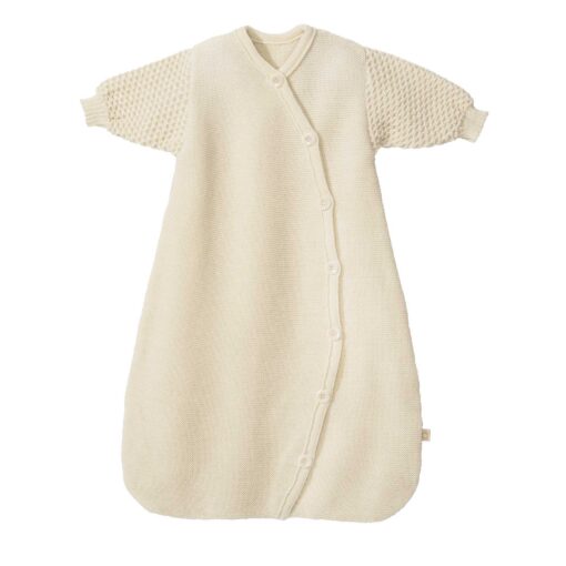Disana Baby Merino Strick Langarm Schlafsack | natur