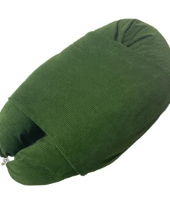 Hobea Baby Lagerungsbezug für Stillkissen Waffelmuster | cord moosgrün