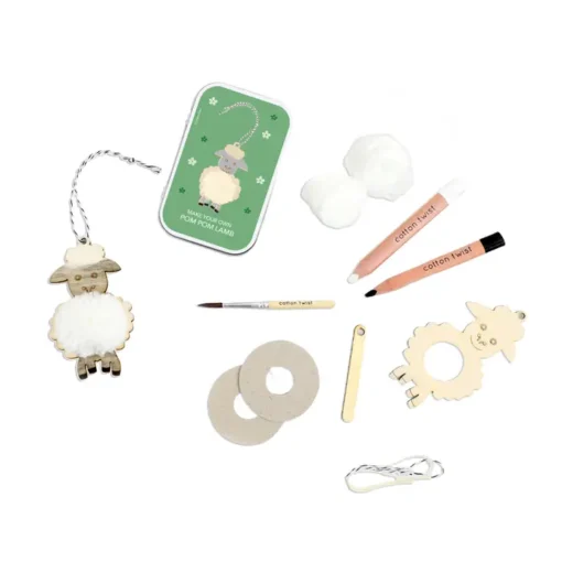 Cotton Twist Kreativ Bastelset Dose | Pompon-Schaf