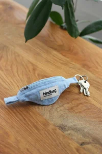 Hindbag Schlüsselanhänger COME | denim blue