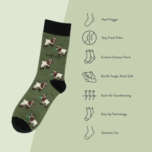 Bare Kind Bambus Socken ERW | Ziege – Bild 8