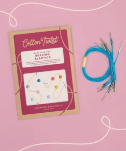 Cotton Twist Set mit 10 Gummibändern zum Perlen auffädeln