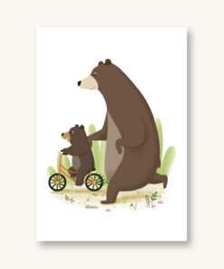 VIERUNDFÜNFZIG Postkarte | Bester Papa Bär