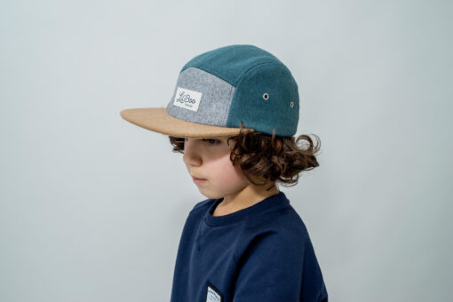 LIL' BOO 5 Panel Wool CAP | green – Bild 3