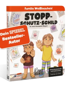 Buch Familie Weißbescheid | Stopp Schutz - Schild (ab 2 Jahren)