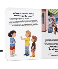 Buch Familie Weißbescheid | Stopp Schutz - Schild (ab 2 Jahren)