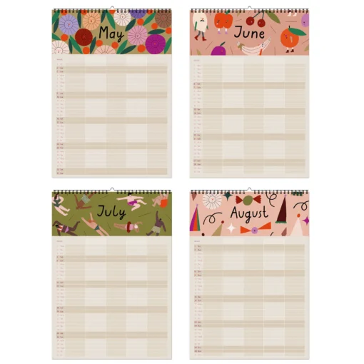 Nuukk Familienkalender 2026 (inkl. Poster + 88 Sticker) | Ponys u. Picknick – Bild 4