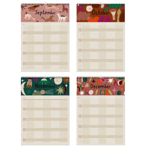 Nuukk Familienkalender 2026 (inkl. Poster + 88 Sticker) | Ponys u. Picknick – Bild 5