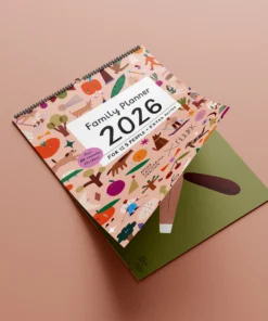 Alternative view of Nuukk Familienkalender 2026 (inkl. Poster + 88 Sticker) | Ponys u. Picknick