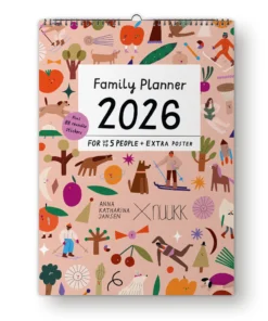Nuukk Familienkalender 2026 (inkl. Poster + 88 Sticker) | Ponys u. Picknick