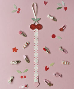 Rockahula Haarspangen | stripy cherry