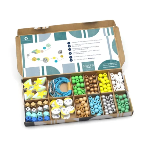 Cotton Twist Holzperlen Kreativ 10er Set Armband | Weltraum