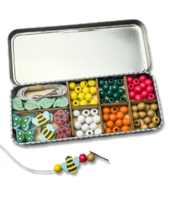 Cotton Twist Holzperlen Armband 5er Set Dose | Minibeast