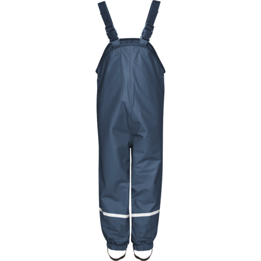 Regen Trägerhose mit Fleecefutter marine
