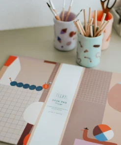 NUUKK Papier Schreibtischunterlage | Würmchen
