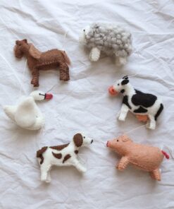 Alternative view of Gamcha Deko Girlande aus Filz | Bauernhof