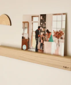 FERFLEX Magnetisches Wandregal aus Holz (Eiche) | 30 cm