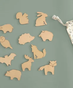 FERFLEX Holz Magnetspiel (11 STK) | Waldtiere