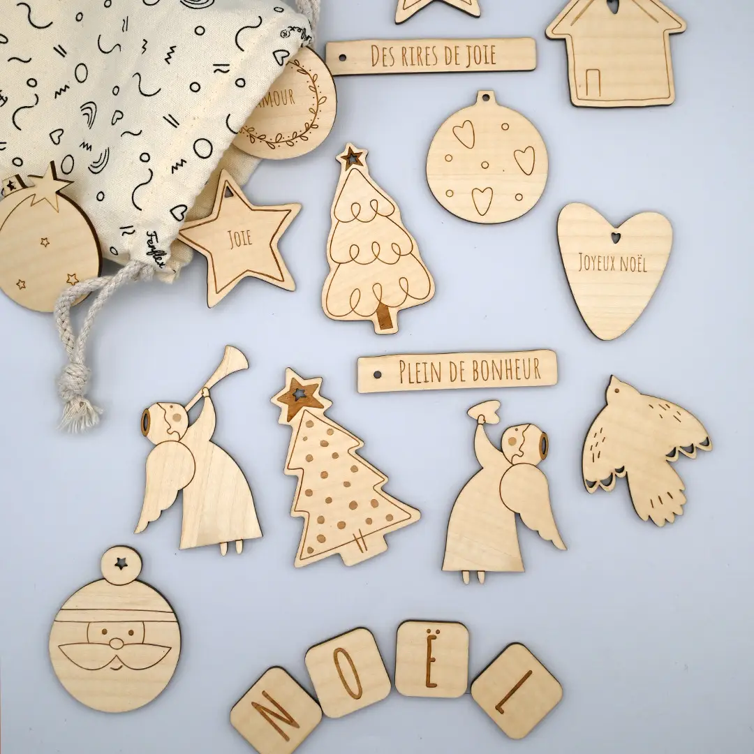 FERFLEX Holz Magnetspiel (19 STK) | Weihnachten