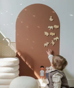 FERFLEX Magnettafel BOGEN (selbstklebend) | karamell