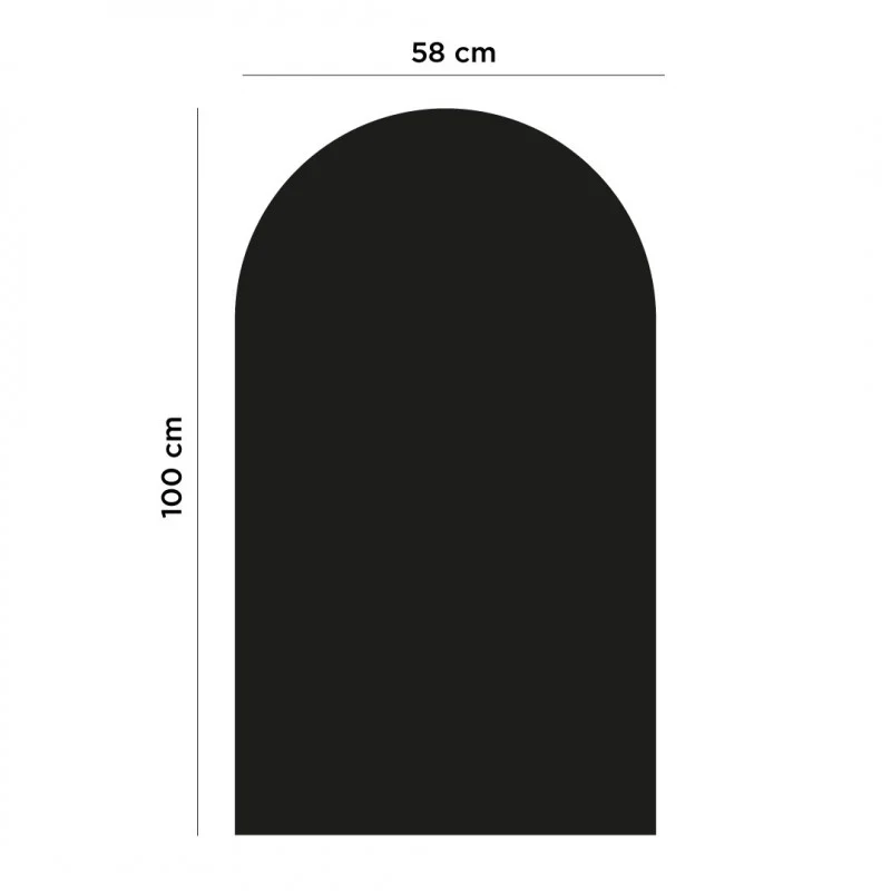 FERFLEX Magnettafel Bogen (selbstklebend) | schwarz – Bild 2