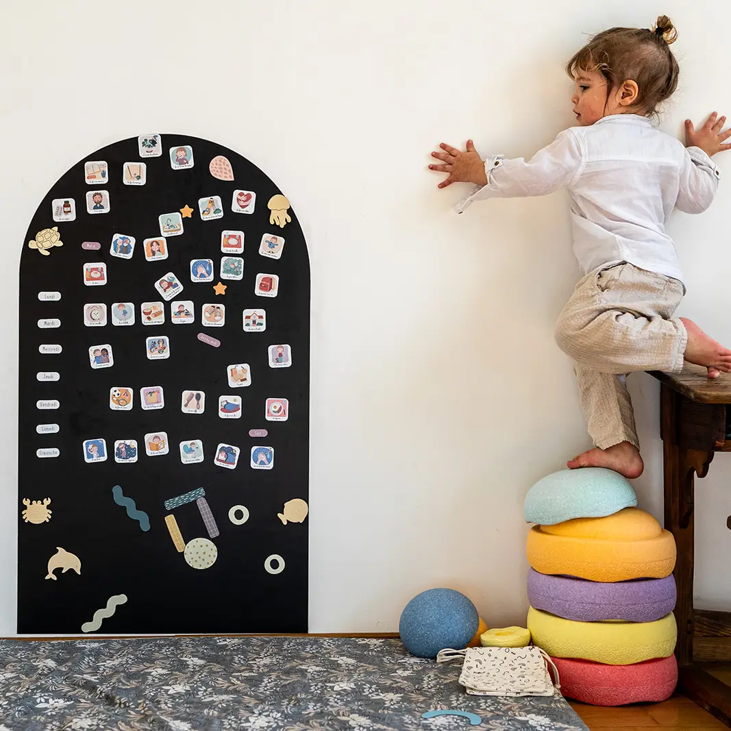 FERFLEX Magnettafel Bogen (selbstklebend) | schwarz