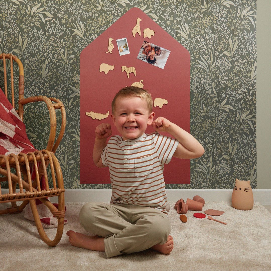 FERFLEX Magnettafel HAUS (selbstklebend) | terrakotta