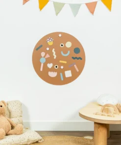 FERFLEX Magnettafel rund (selbstklebend) | karamell