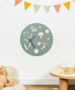 FERFLEX Magnettafel rund (selbstklebend) | smaragdgrün
