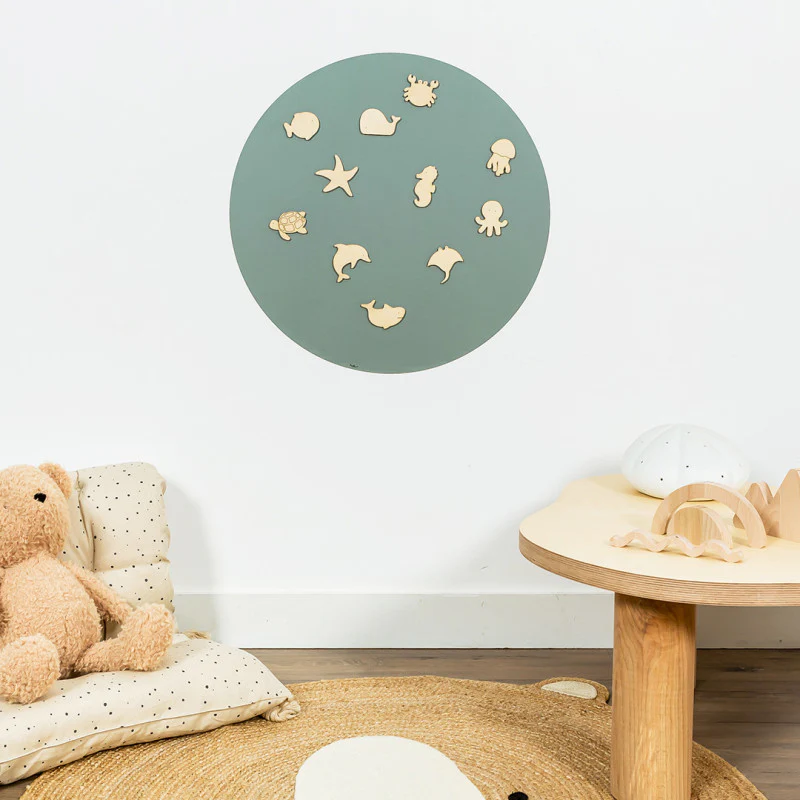 FERFLEX Magnettafel rund (selbstklebend) | smaragdgrün – Bild 4