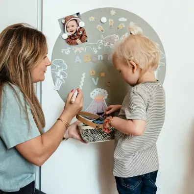 FERFLEX Magnettafel rund (selbstklebend) | smaragdgrün – Bild 3