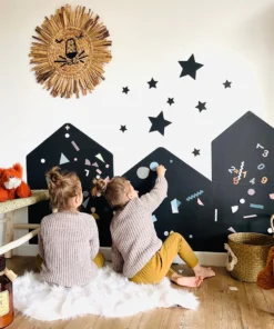 FERFLEX Magnettafel SET STADT (selbstklebend) | schwarz