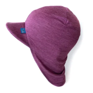 Glückskind Sommerkappe Merinowolle & Seide | Zwetschke