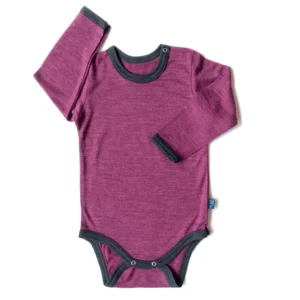 Glückskind Body Merinowolle & Seide | Zwetschke