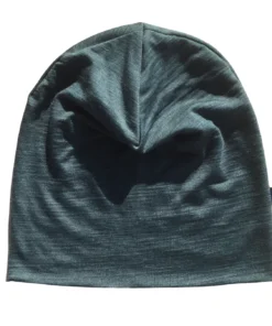 Glückskind Beanie Merinowolle & Tencel | Schiefer