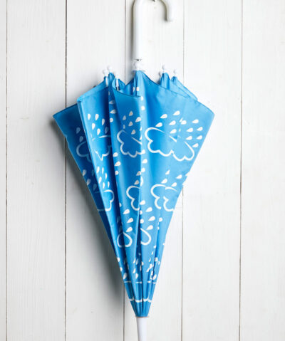 Grass & Air Farbwechselnder Regenschirm | Hellblau