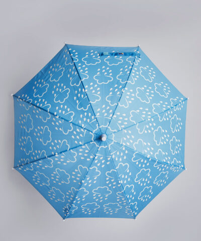 Grass & Air Farbwechselnder Regenschirm | Hellblau