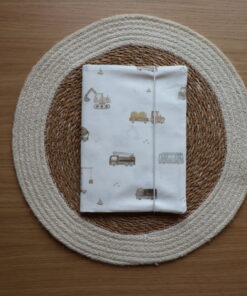 AYLUN Hülle Gesundheitsheft | Fahrzeuge braun-weiss