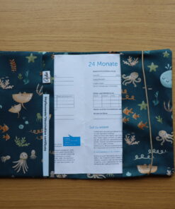 AYLUN Hülle Gesundheitsheft | Meereswelt dunkelblau