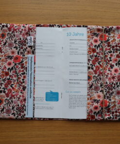 AYLUN Hülle Gesundheitsheft | Blumenwiese rot