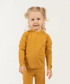 Alternative view of MENIQUE Kinder Langarmshirt 160 Merino | MUSTARD