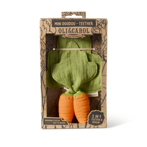 CATHY THE CARROT MINI DOUDOU-BEISSRING von Oli & Carol