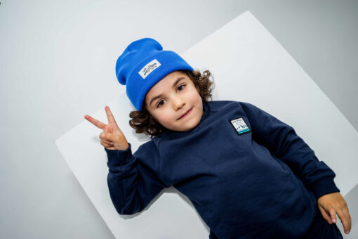 LIL' BOO Classic Beanie (100% Baumwolle) | blue – Bild 2