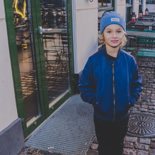LIL' BOO Classic Beanie (100% Baumwolle) | med blue – Bild 3