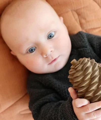 Lille Vilde Baby Sensorik Rassel | Tannenzapfen