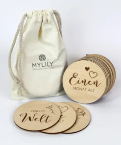 MYLILY Meilenkarten Holz | Erstes Lebensjahr