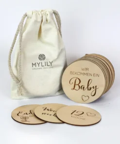 MYLILY Meilenkarten Holz | Schwangerschaft