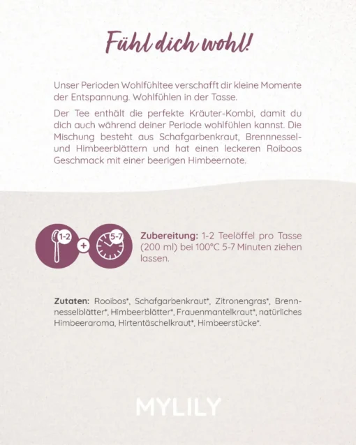 MYLILY Perioden Wohlfühl-Tee (loser Kräutertee) – Bild 3