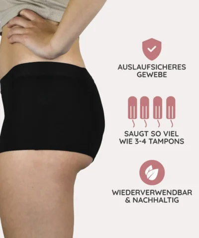 MYLILY Periodenunterwäsche TEENS BOXER SLIP